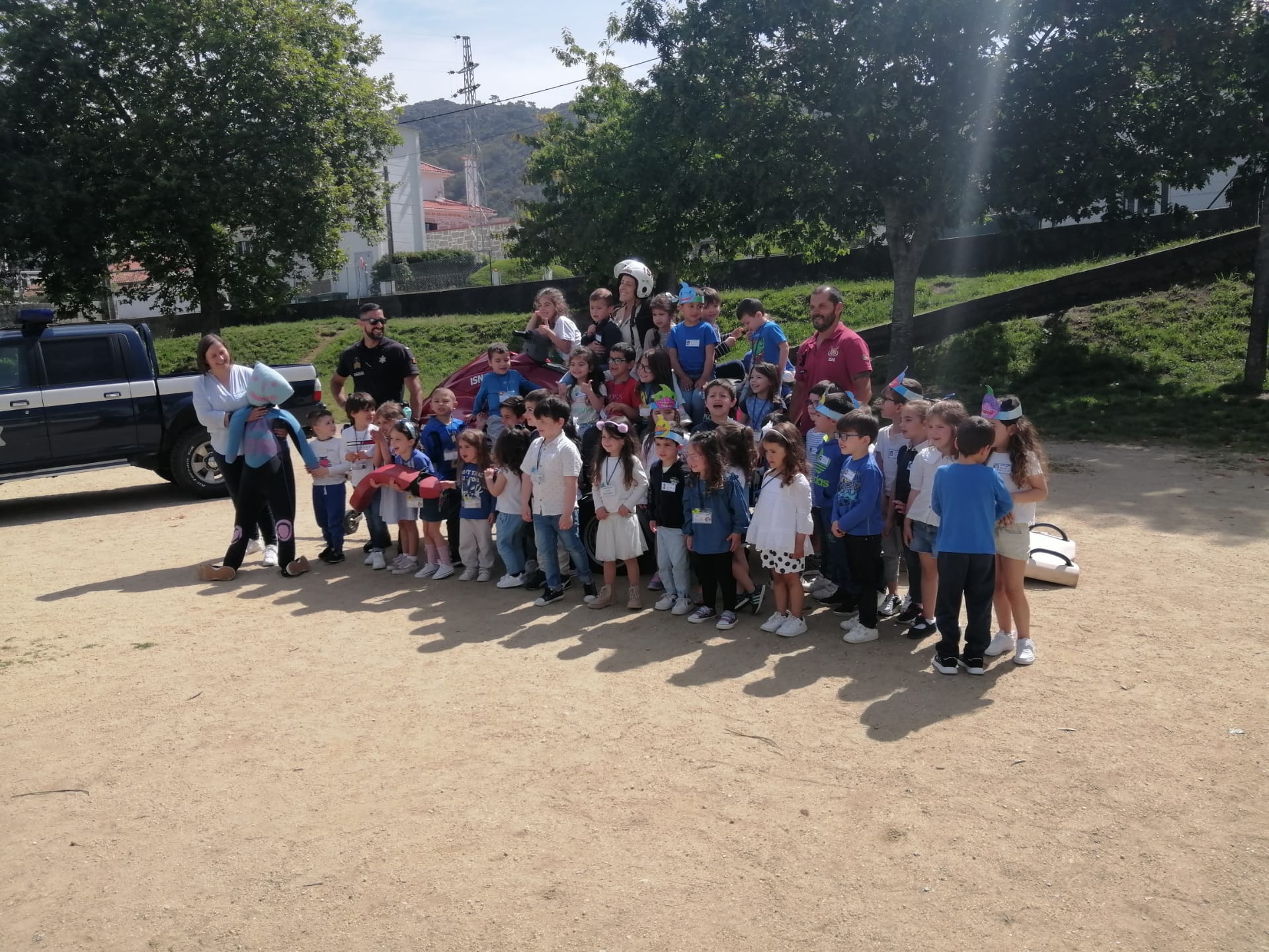 Fotografia de grupo durante a atividade